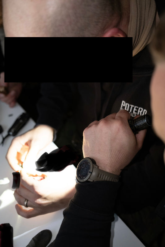 Potero Standard -brändikuva maasto- ja varusteteemaiseen artikkeliin