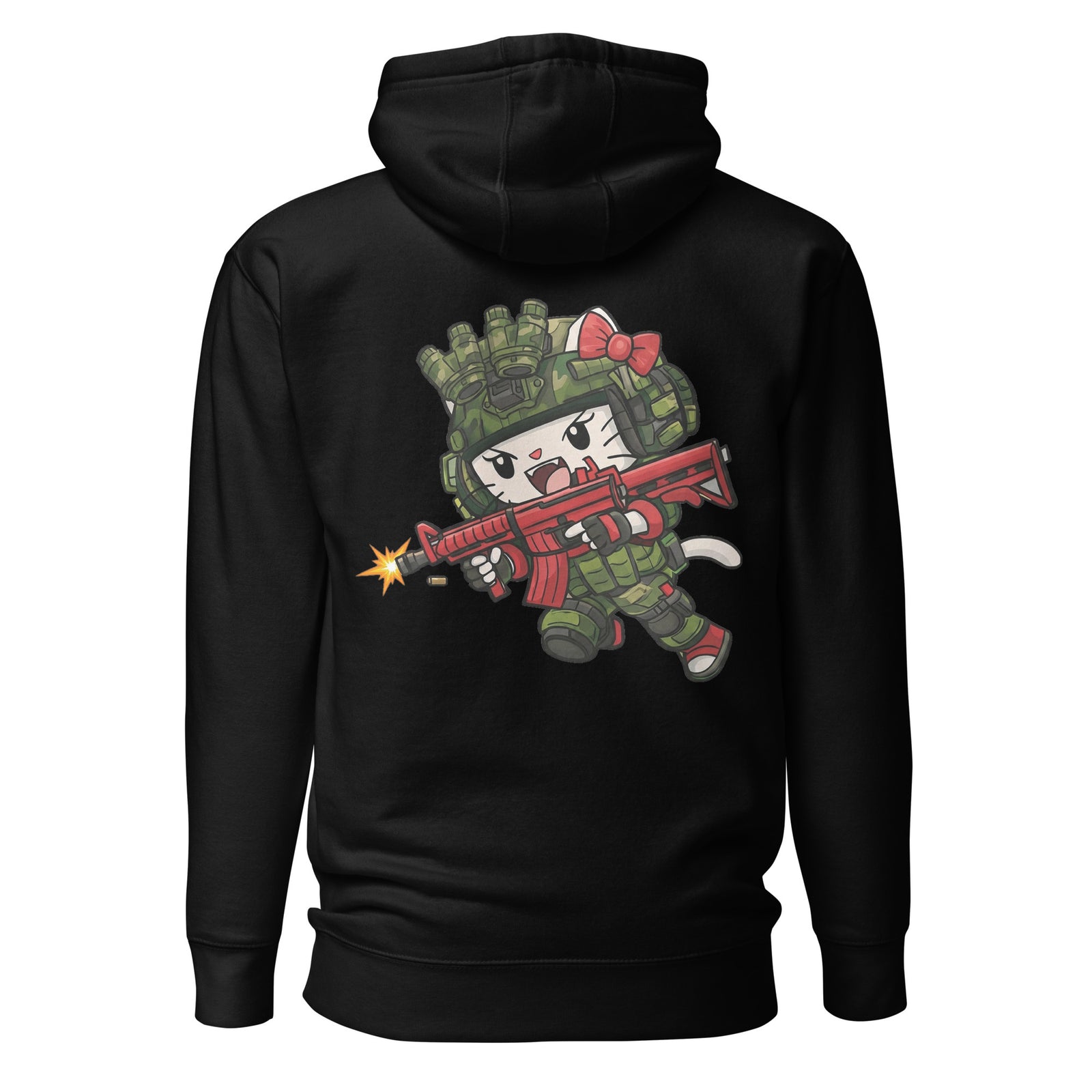 Potero Standard Tactical Kitty Collab Huppari, musta takaa