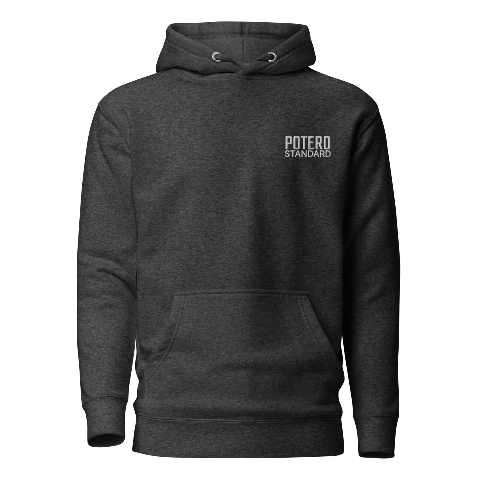 Potero Standard Tactical Kitty Collab Huppari, charcoal heather edestä