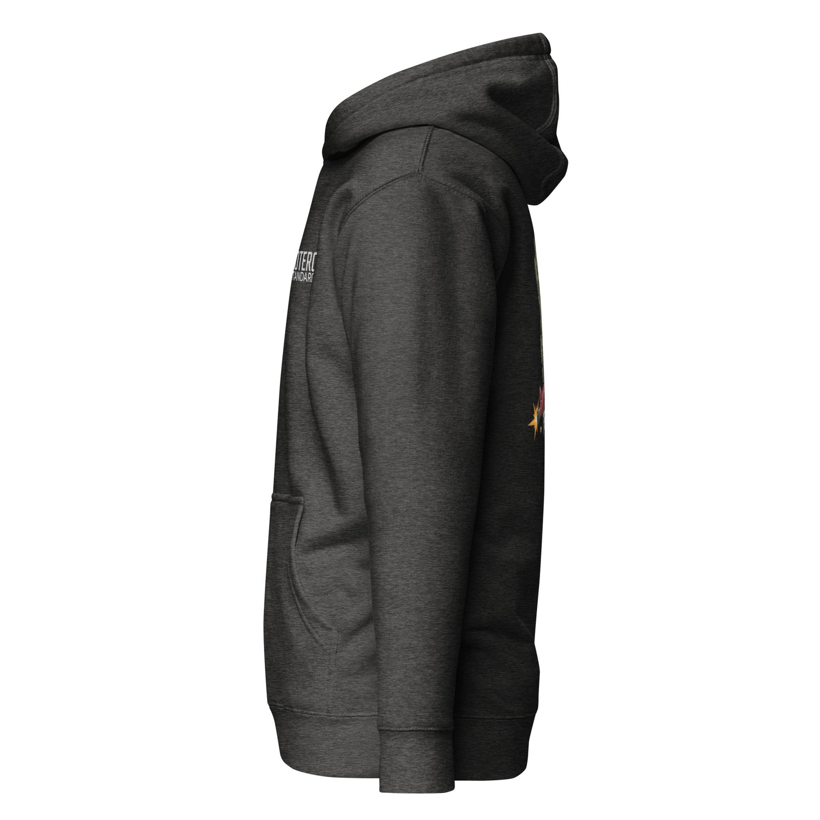 Potero Standard Tactical Kitty Collab Huppari, charcoal heather vasemmalta