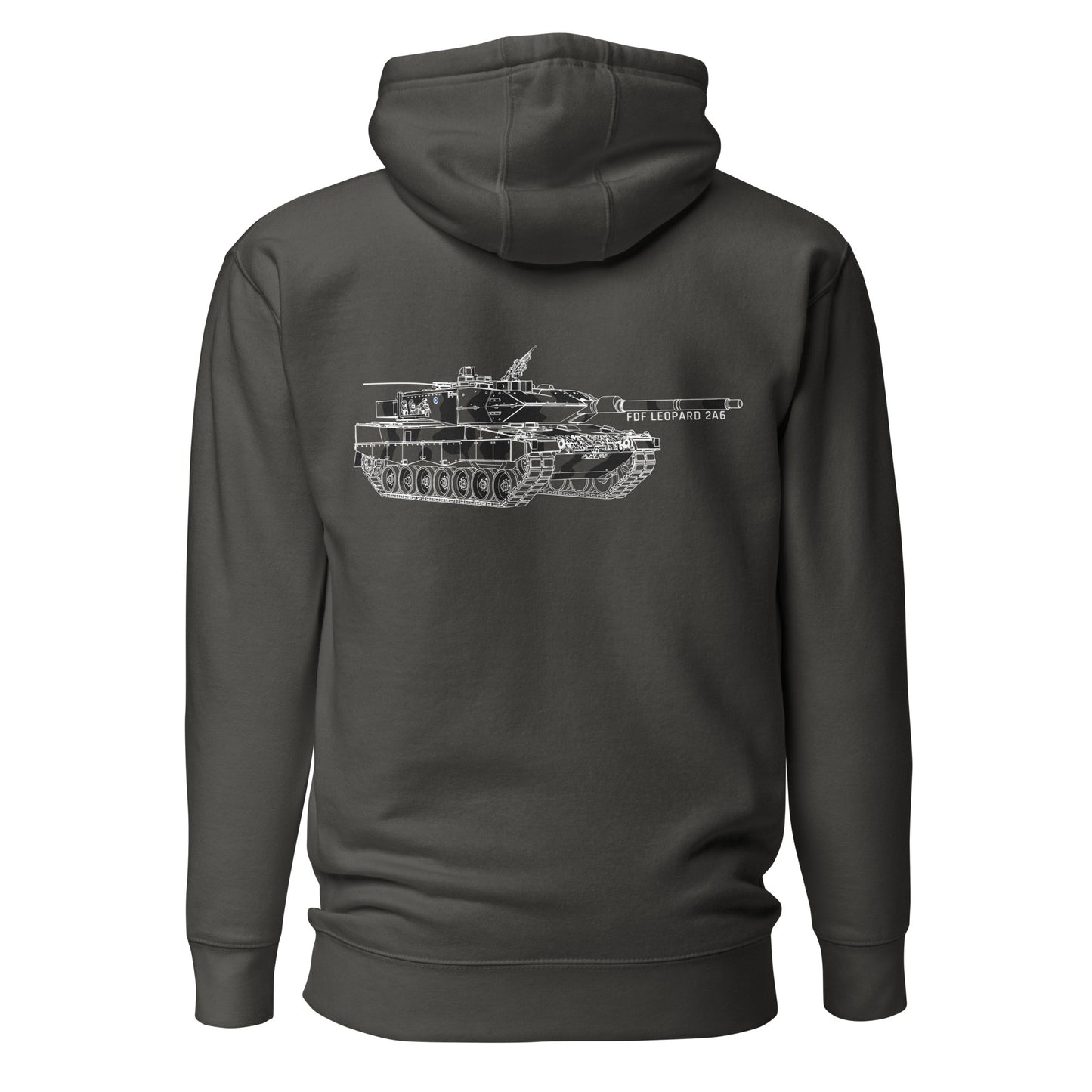 Potero Standard Leopard 2A6 Huppari, vintage black takaa