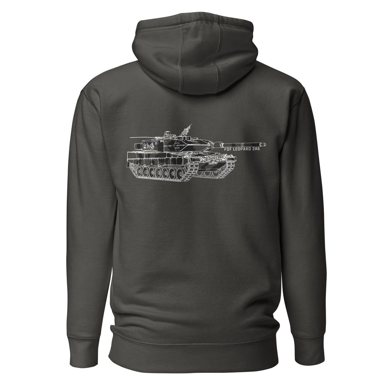 Potero Standard Leopard 2A6 Huppari, vintage black takaa