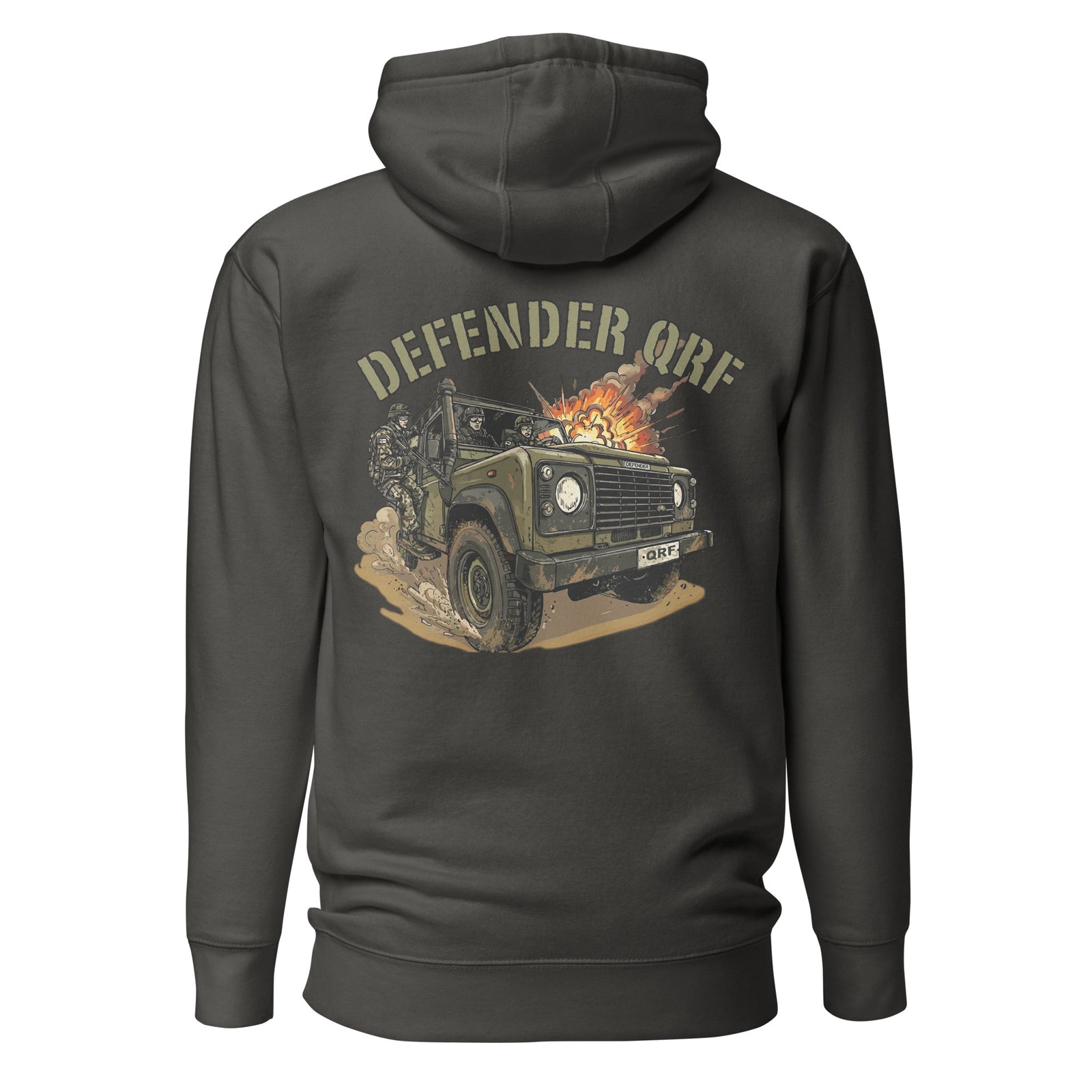 Potero Standard Defender QRF Huppari, vintage black takaa
