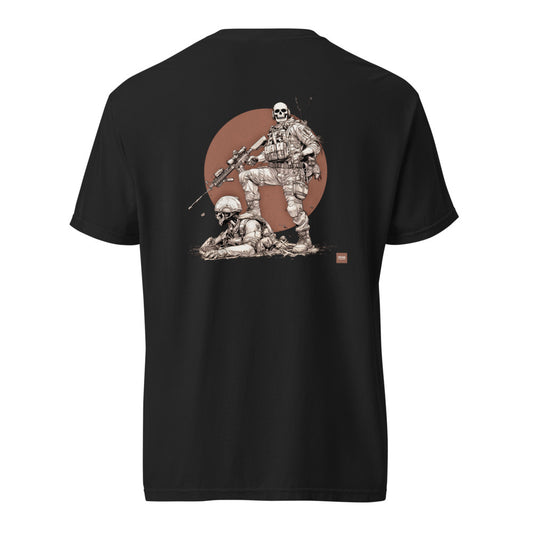 Happy Hunting T-paita – takaprintti (Black)