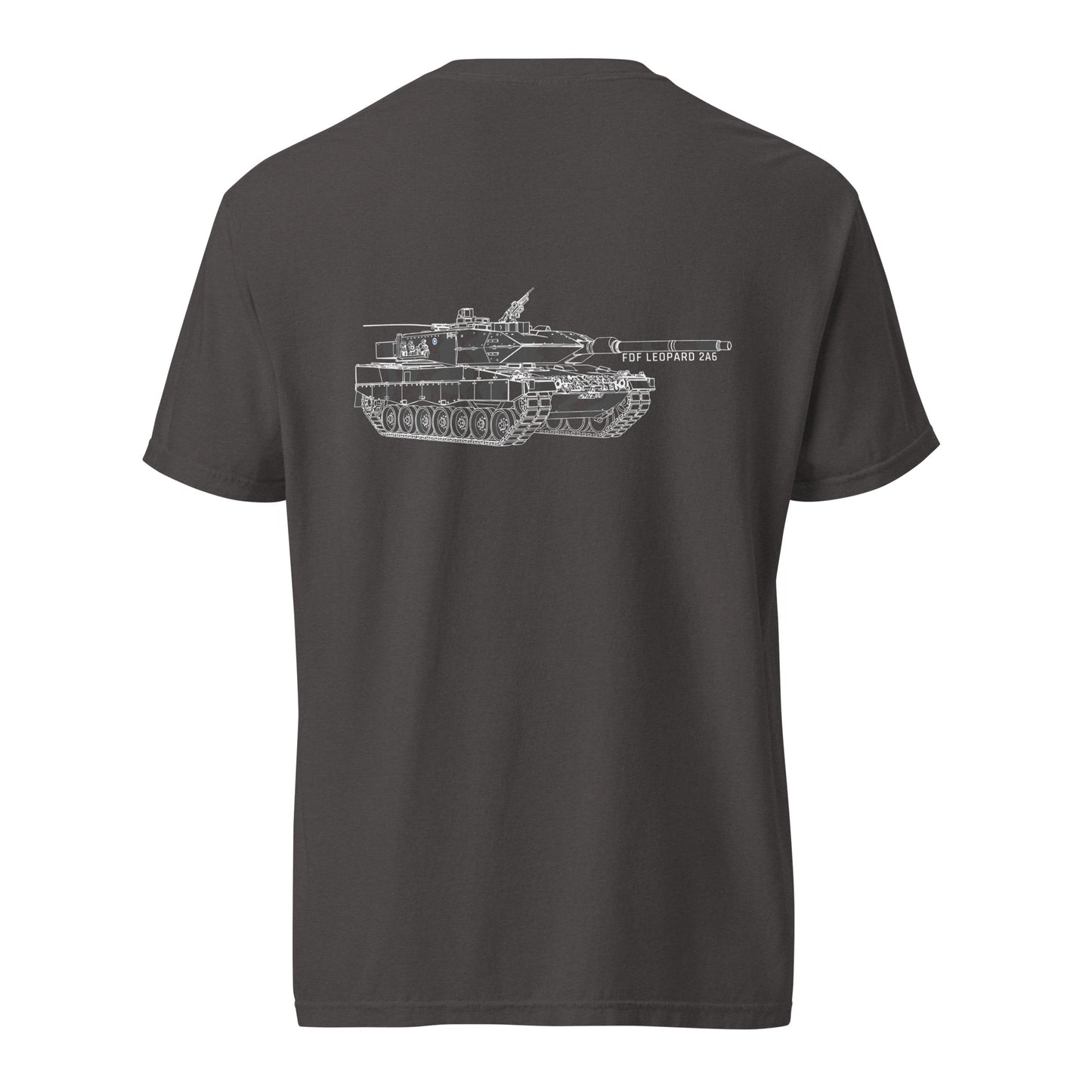Potero Standard Leopard 2A6 T-paita, graphite takaa