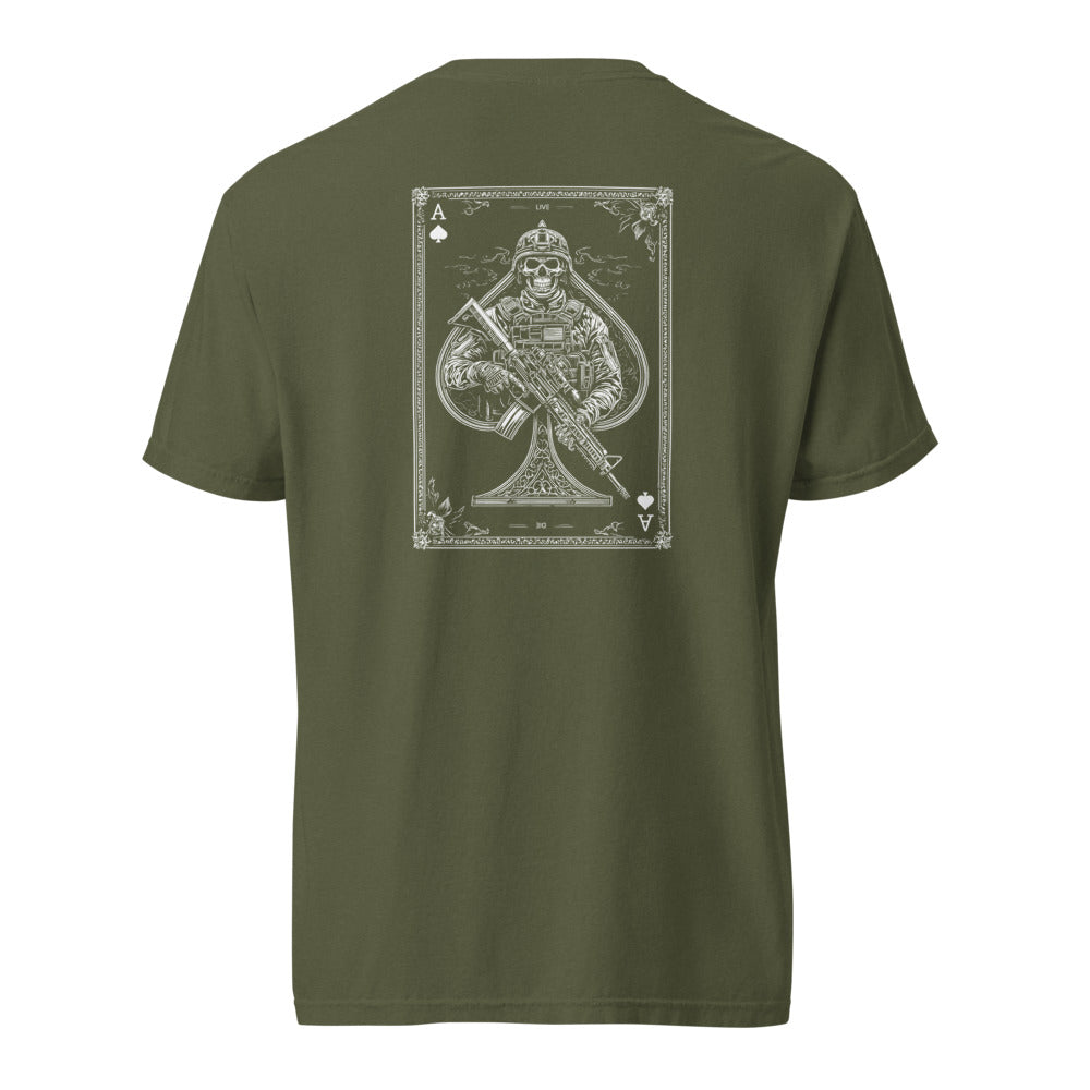 Ace Of Spades T-paita – takaprintti (Hemp)