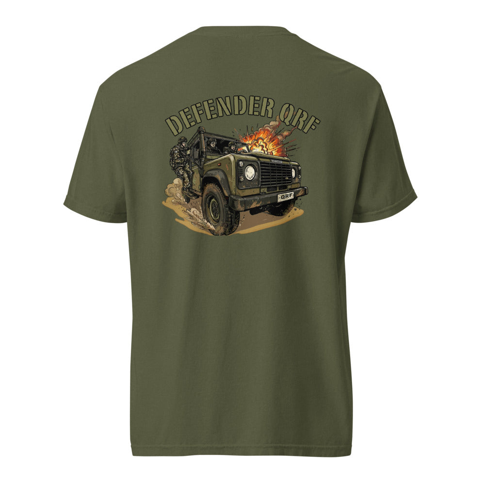 Defender QRF T-paita – takaprintti (Hemp)