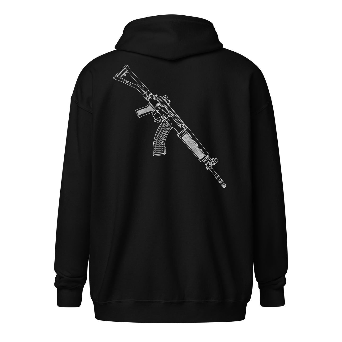 Potero Standard Vetoketjullinen RK-95 TP huppari, musta takaa