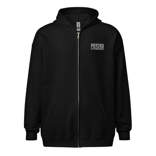 Potero Standard Vetoketjullinen RK-95 TP huppari, musta edestä